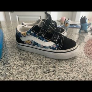 Toddler Floral Vans. Like New. Wore 2x